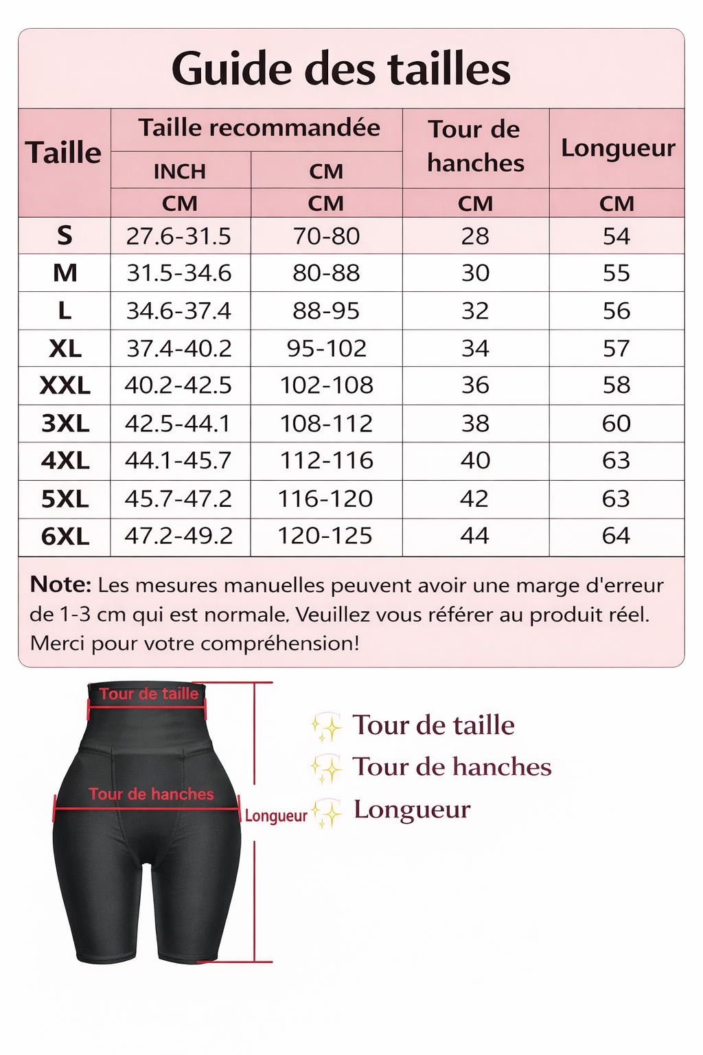 Short Sculptant Push-Up - Galbeur de Fesses et Affineur de Taille