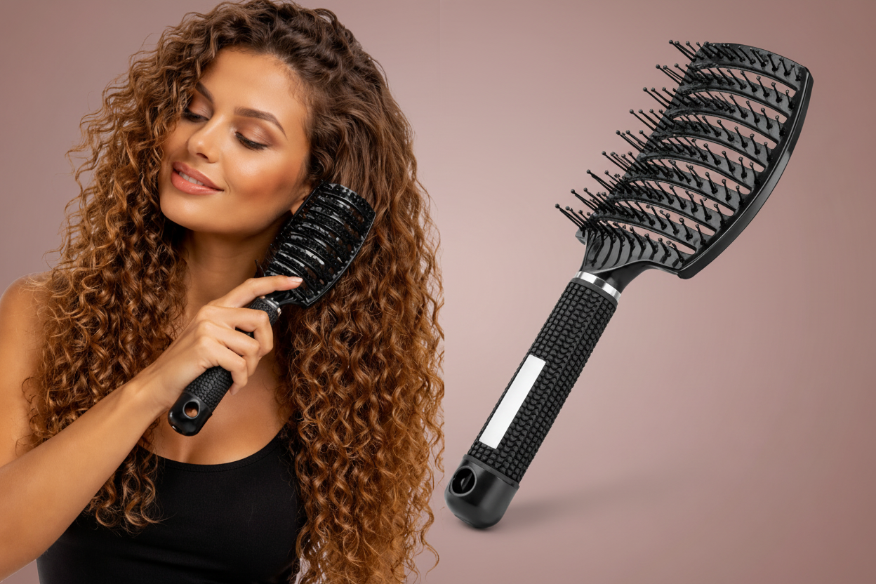 Brosse Démêlante Miracle - Élimine les Nœuds Sans Tirer pour Tous Types de Cheveux