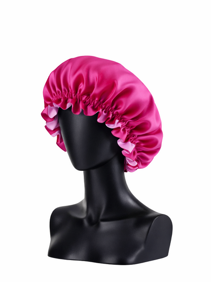 Bonnet Satin Double Couche – Protection Capillaire Nuit & Douche