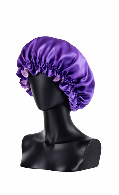 Bonnet Satin Double Couche – Protection Capillaire Nuit & Douche