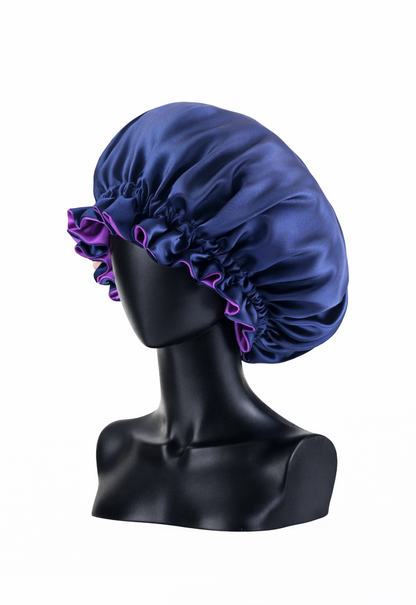 Bonnet Satin Double Couche – Protection Capillaire Nuit & Douche