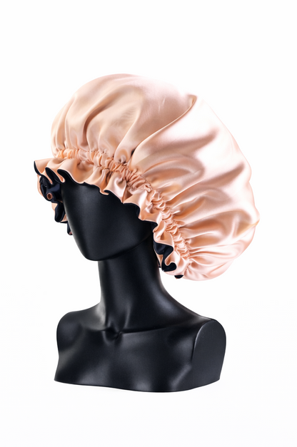 Bonnet Satin Double Couche – Protection Capillaire Nuit & Douche