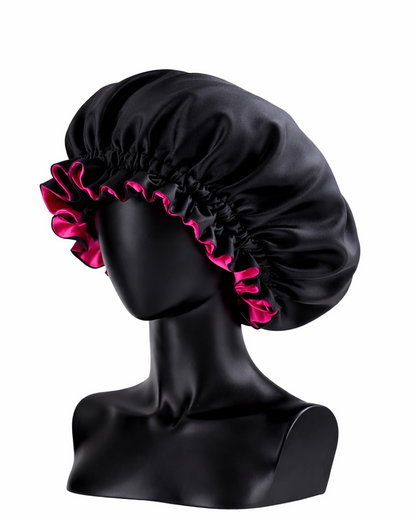 Bonnet Satin Double Couche – Protection Capillaire Nuit & Douche